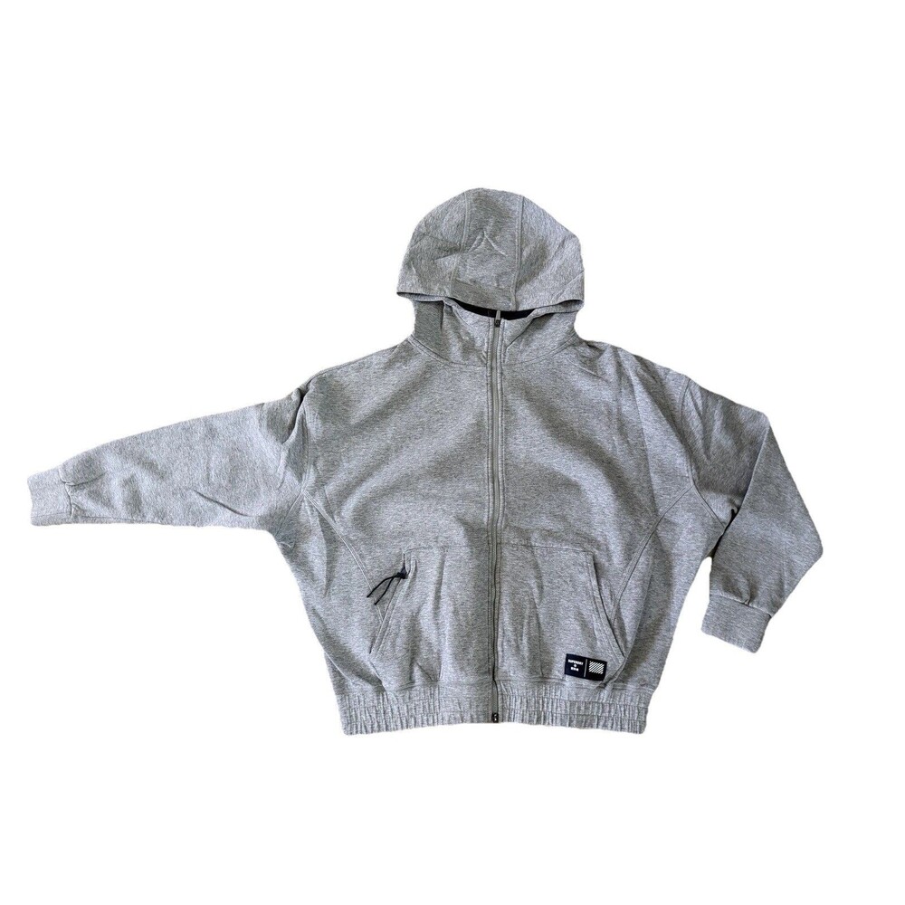 SUPERDRY Vintage Women’s Size 6 Full Zip Hooded Jacket Gray Sweatshirt Heavy